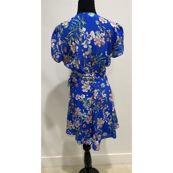 Yumi Kim Kennedy Wrap Dress Blue Floral Size Small - Picture 4 of 8